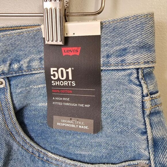 NWT LEVIS 501 HIGH RISE SHORTS SIZE 31 - Picture 5 of 16